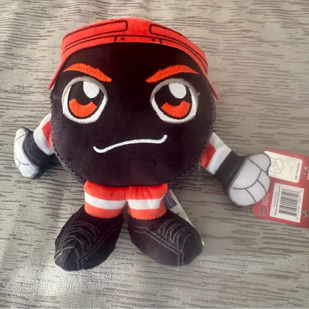 NHL Flyers Black and Red Character Plush Puck